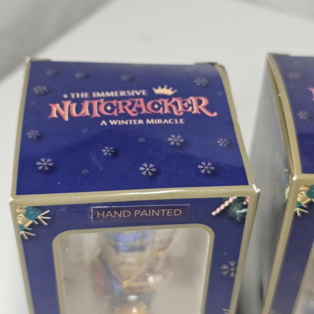 2 Immersive Nutcracker Glass A Winter Miracle Handmade Christmas Ornaments - Picture 3 of 7